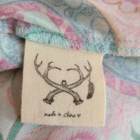 NWOT Lotus Kimono Top in Peacock - Picture 10 of 11